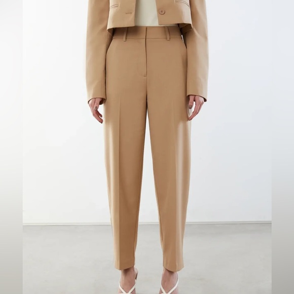 OAK+FORT Tapered Pants (Oatmeal) Size 6 - Picture 4 of 6